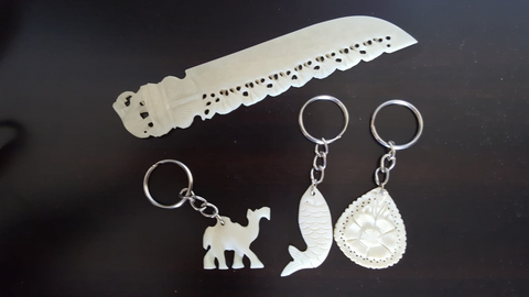 Camel Bone accesories keys & paper cutter